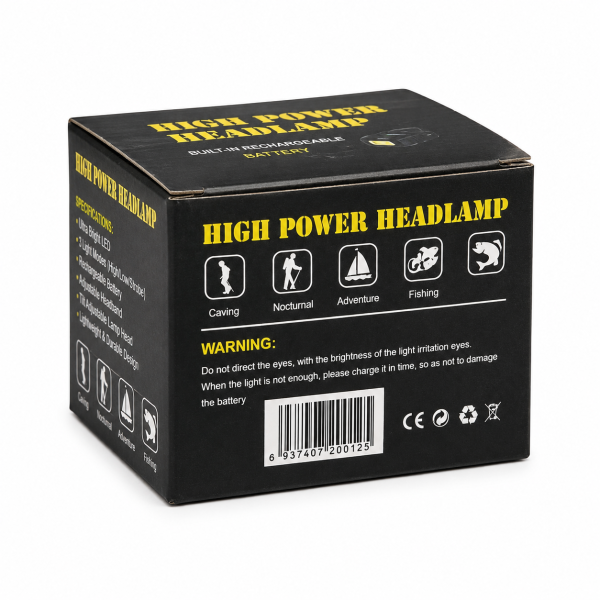 High Power Rechargeable LED Headlamp.electrolik