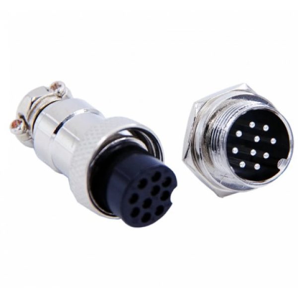 Chassis Connector (Male-Female) GX16-10 pins