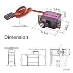MG90S Micro Servo Motor 360° 2.2 kg.cm Metal Gears - Image 2