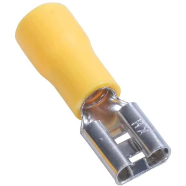 FDD5.5-250 Insulated 6.3mm Female Blade Electrical Crimp Terminal Connector