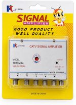 CATV Signal Amplifier 30dB TV Antenna Cable Booster with 4 Output Ports - Image 2