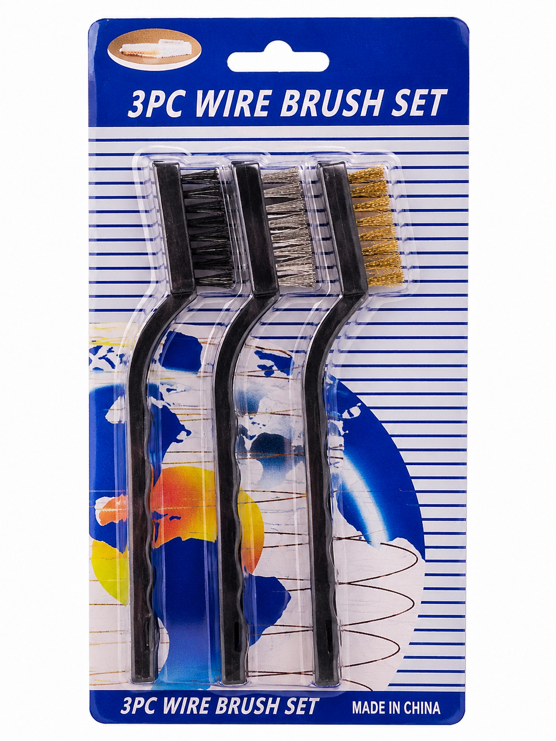3pc Mini Wire Brush Set ,Electrolik 3pc Mini Wire Brush Set ,Electrolik
