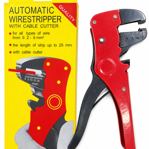 Automatic Wire Stripper with Cable Cutter كماشة تعرية أسلاك أوتوماتيك مع قاطع كابلات