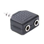 AUX Jack Splitter 2x3.5mm Female to 1x3.5mm Male Stereo