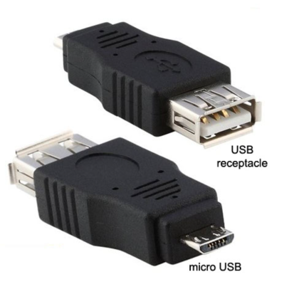 USB 2.0 Micro USB Male to USB Female OTG Adapter