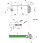 DC Motor GA25-370 with Encoder 2kg 280RPM 12V with Bracket - Image 3
