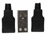 USB Socket A-Type Male Shell 3pcs - Image 3