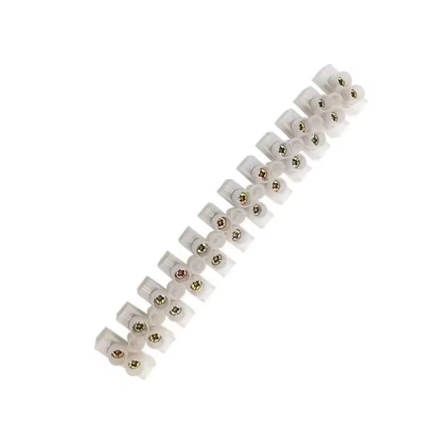Terminal Block Black H-Type 2Row 12P White