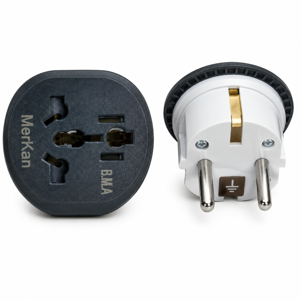 Universal Travel Plug Adapter EU Type. Electrolik