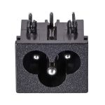 Panel Mount Plug Adapter AC 250V 2.5A IEC C6