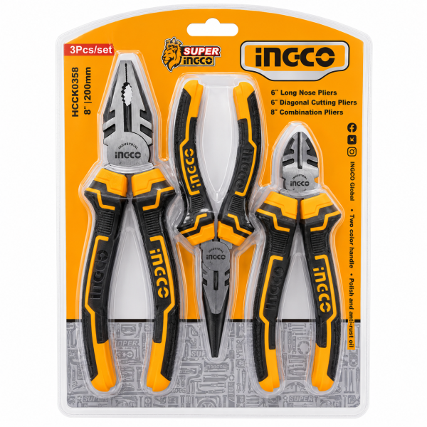 INGCO 3PCS Professional Pliers Set , Electrolik