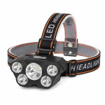 L-T21 Rechargeable 5 LED USB Headlight - Image 2