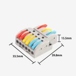 WAGO LT-633 Panel-Mount Wire Connector 3 In 6 Out - Image 3