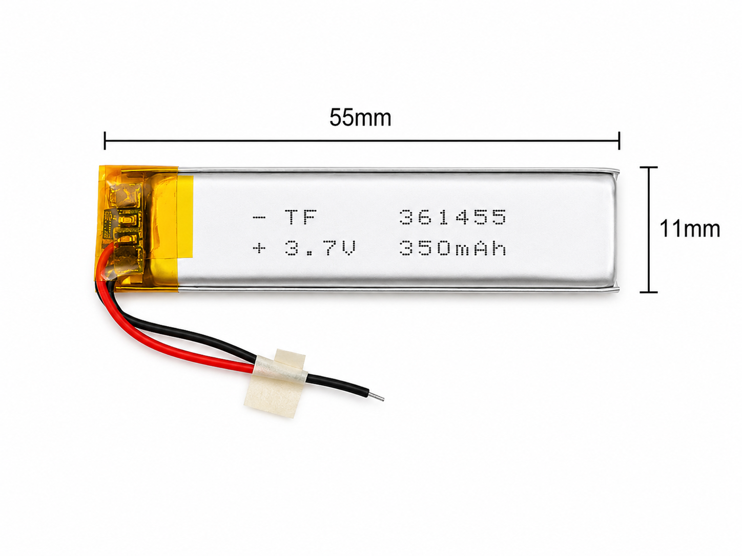 polymer 350Mah, electrolik