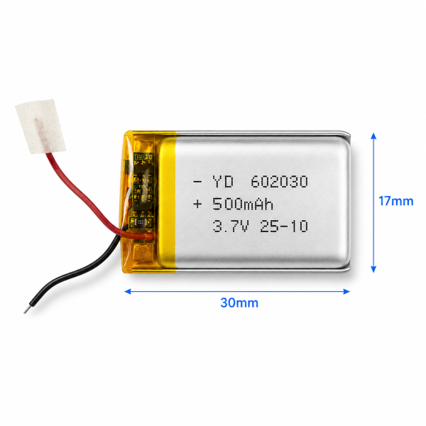 3.7V 500mAh LiPo Battery