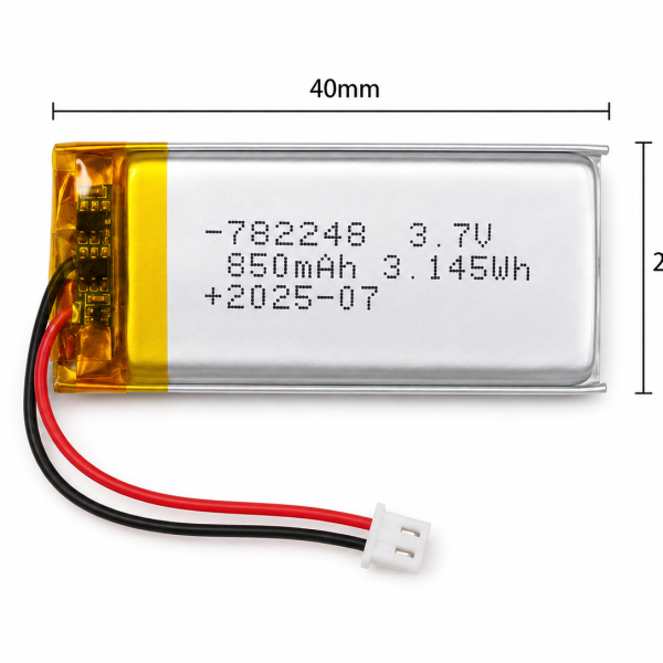 3.7V 850mAh LiPo Battery