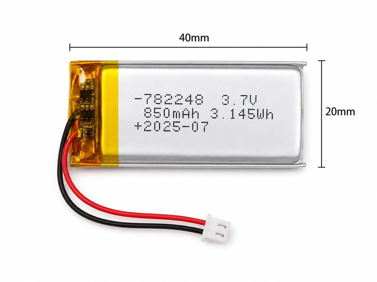 polymer 850Mah, electrolik