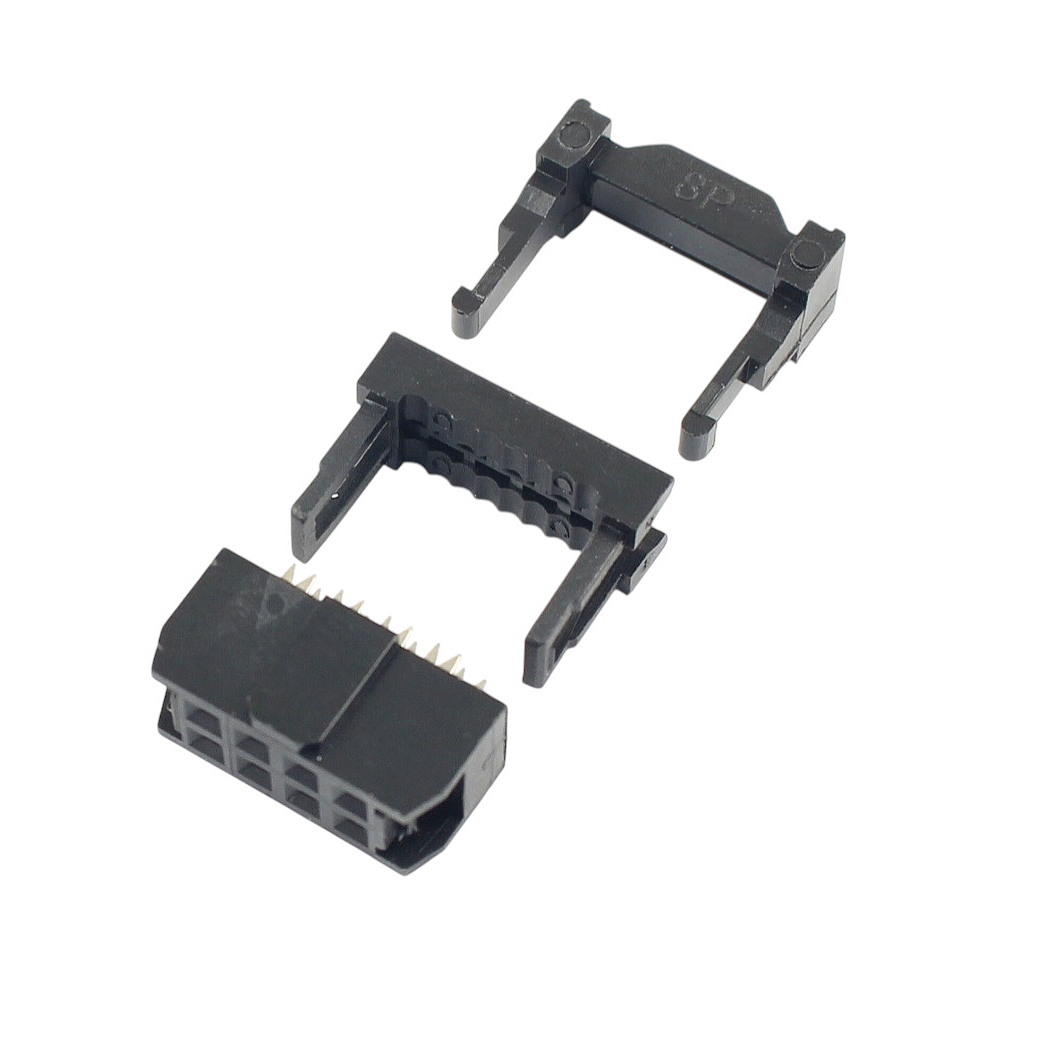 transparent-Photoroom1-1.jpg IDC FC-8 Female Connector for Flat Cable 8 pin - Image 1