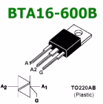 BTA16-600B Triac 16A 600V TO-220 - Image 2