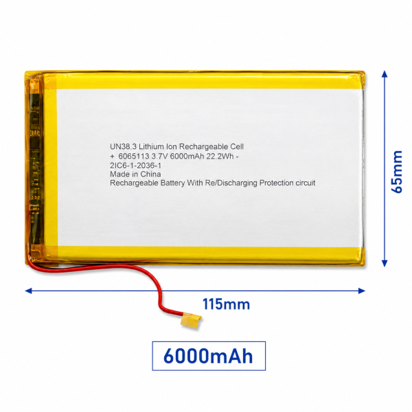 3.7V 6000mAh LiPo Battery