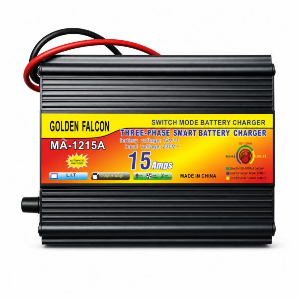 Car 12V 15A Automatic Analog Battery Charger