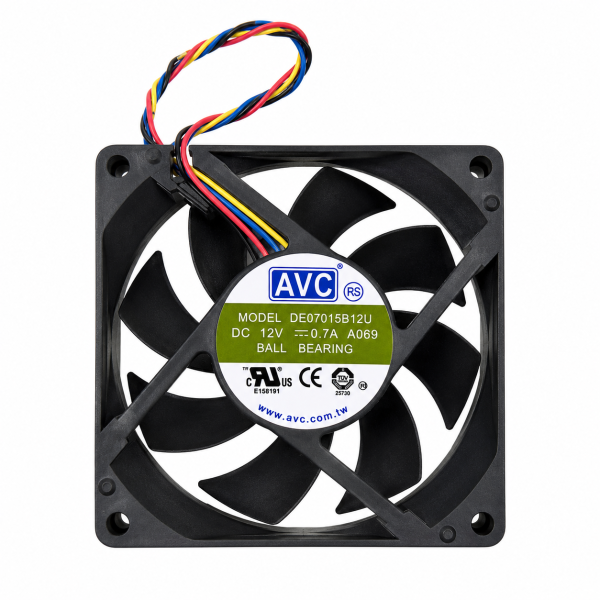 Dc Fan - AVC DE07015B12U 70×70×15mm 12V 0.7A ( USED LIKE NEW )