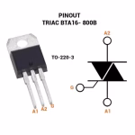 BTA16-800B Triac 16A 800V TO-220 - Image 2