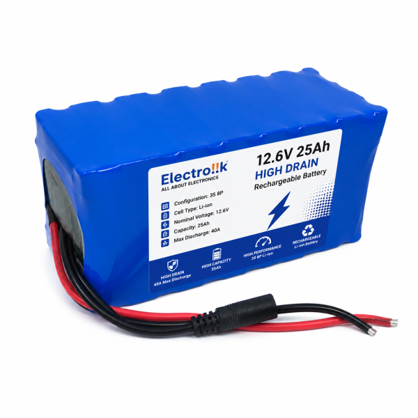 12.6V 25Ah battery, electrolik
