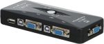 VGA SWITCH TO DISPLAY 4 Ports HD USB 2.0 KVM Switch Box - Image 2