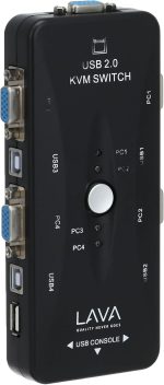 VGA SWITCH TO DISPLAY 4 Ports HD USB 2.0 KVM Switch Box - Image 4