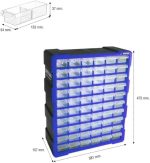multi color storage drawer units