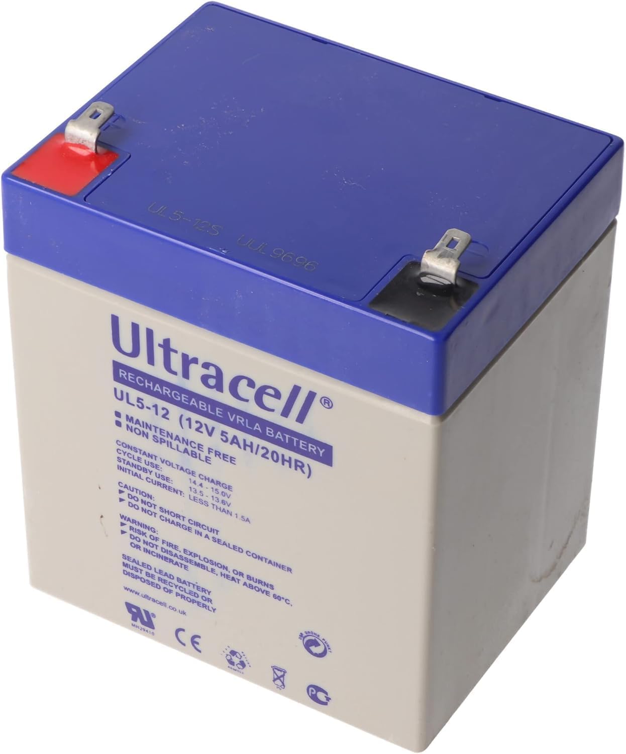 Ultracell 12V5A Rechargeable Lead acid Battery, (12V-5ah)