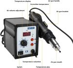 858D Rework Station Hot Air Gun 220V SMD Soldering Station - Image 2