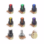 Plastic Potentiometer Knob with Colored Pointer for 6mm Shaft - Image 2