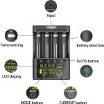 Battery Charger LiitoKala Lii-600 LCD and Capacity Tester 4 Slots