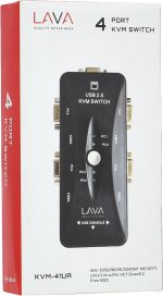 VGA SWITCH TO DISPLAY 4 Ports HD USB 2.0 KVM Switch Box