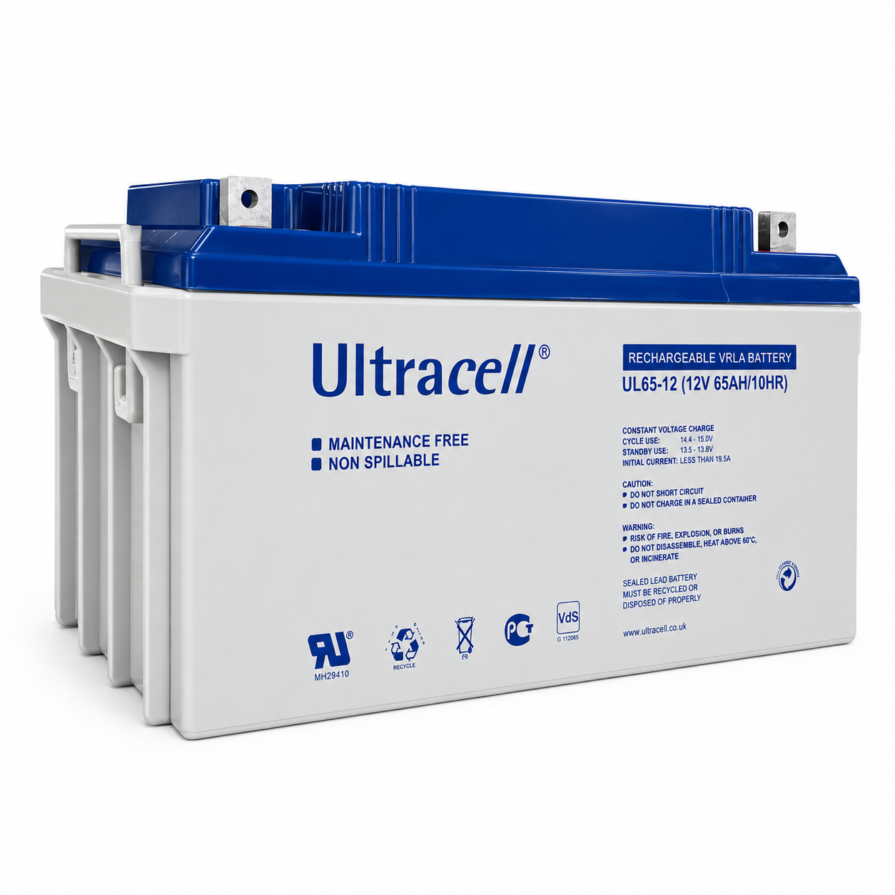 Ultracell UXL 12V 65Ah Rechargeable Sealed Lead Acid Battery