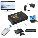 HDMI Switch 4K 3 Inputs 1 Output with Remote Control