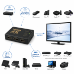 HDMI Switch 4K 3 Inputs 1 Output with Remote Control