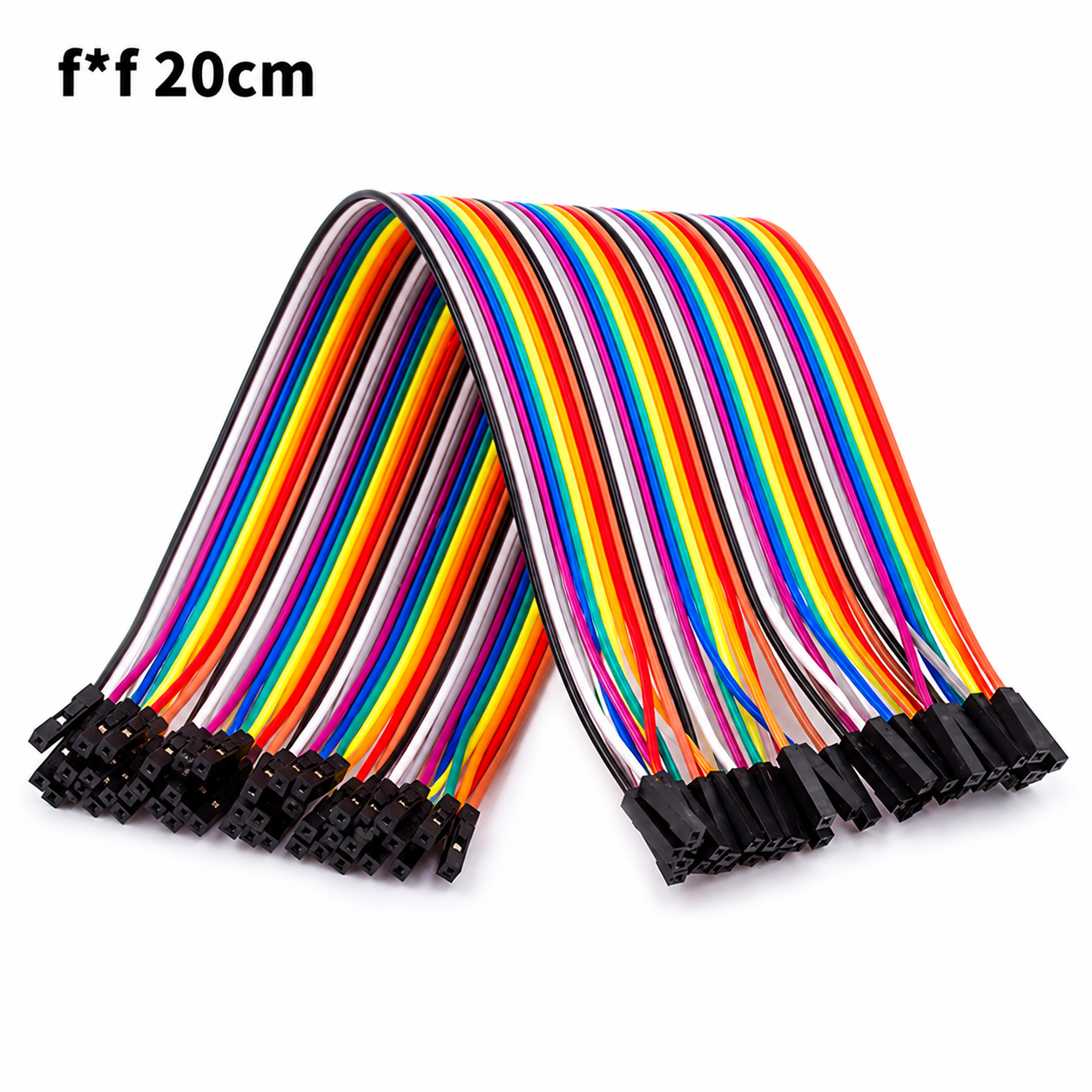 b327caa1-1891-4b2d-a6c0-4f716258b0ae Jumper wires female * female 20 cm ( 40 pcs ) - Image 1