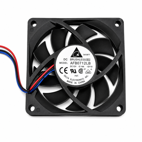 Dc Fan - Delta	AFB0712LB 70×70×15mm 12V 0.14A ( USED LIKE NEW )