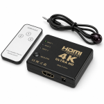 HDMI Switch 4K 3 Inputs 1 Output with Remote Control