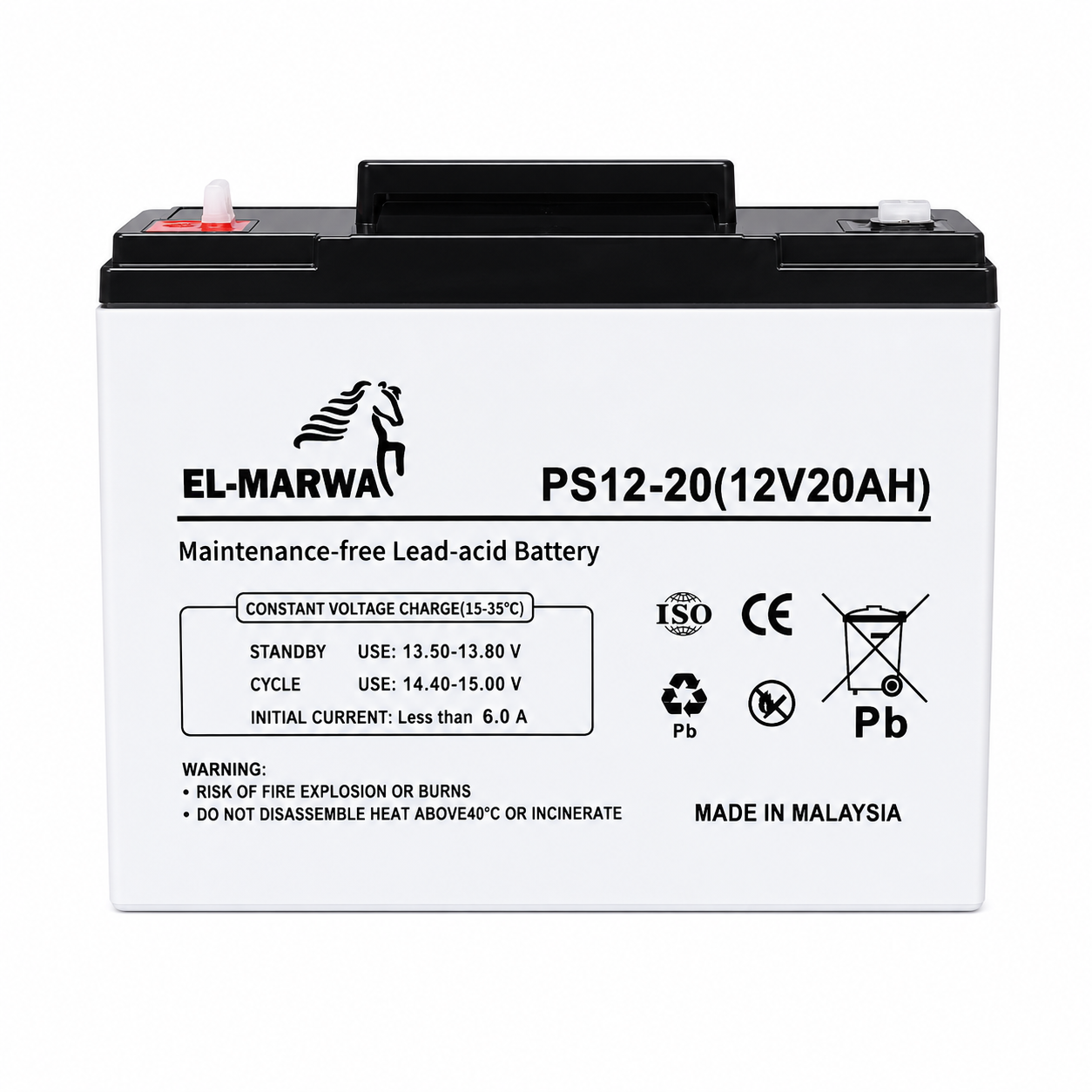 d6a1d54b-731c-4f1a-b22a-c5d6eec00d7d PS12-20 12V 20Ah Maintenance-Free Sealed Lead Acid Battery - Image 1