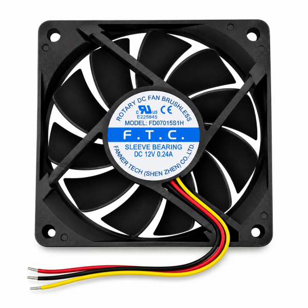 Dc Fan - F.T.C	FD07015S1H 70×70×15mm 12V 0.24A ( USED LIKE NEW )
