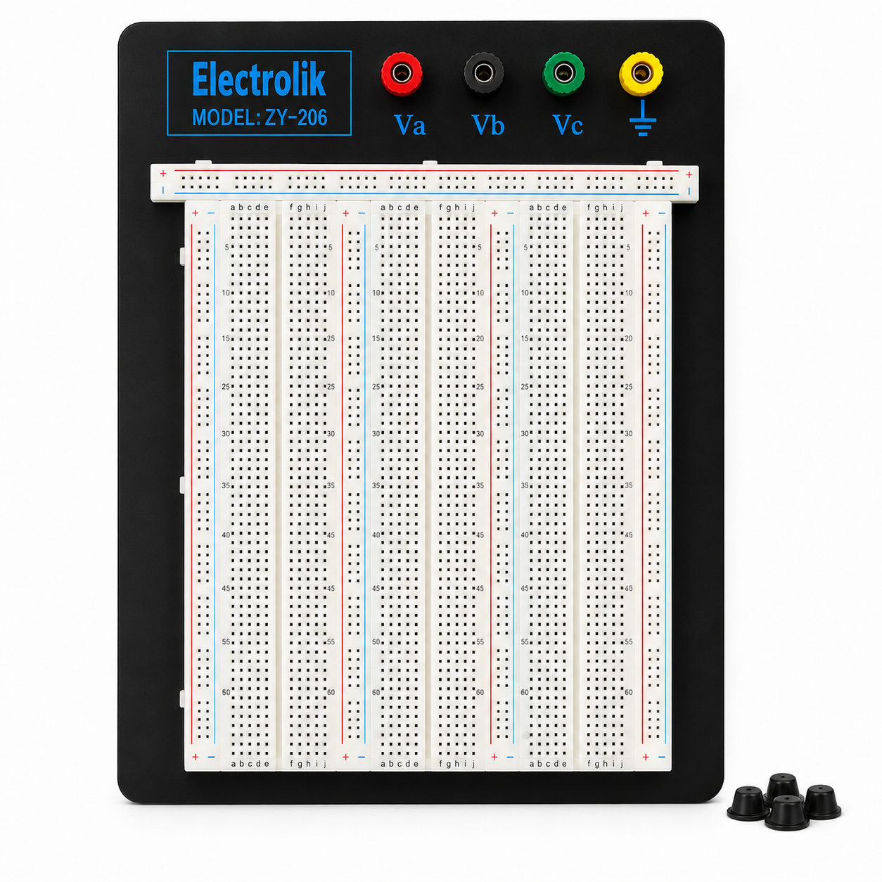 6e96b438-8f38-43e7-b889-9dd495afea1b Breadboard Solderless 2390 Tie-points ZY-206 ( Made By Electrolik )