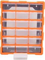 Drawer Type Parts Box 18 Drawers Transpa