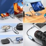 Video Capture Card,4K 1080P HDMI to USB C Audio Video Capture Card with Type C Adapter,4K 30HZ HD,for Windows,MacOs, Andro...