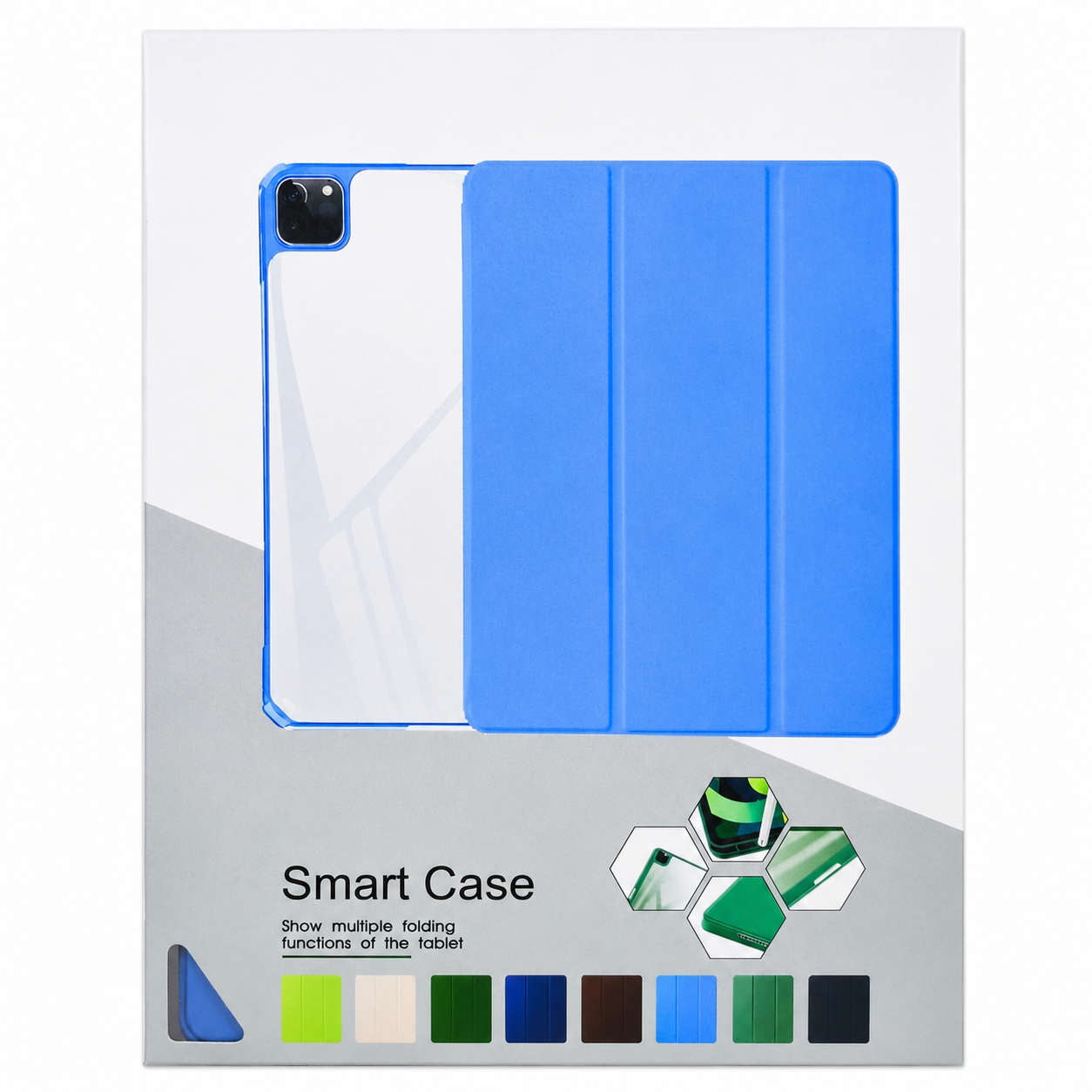 Tri-Fold Smart Tablet Case