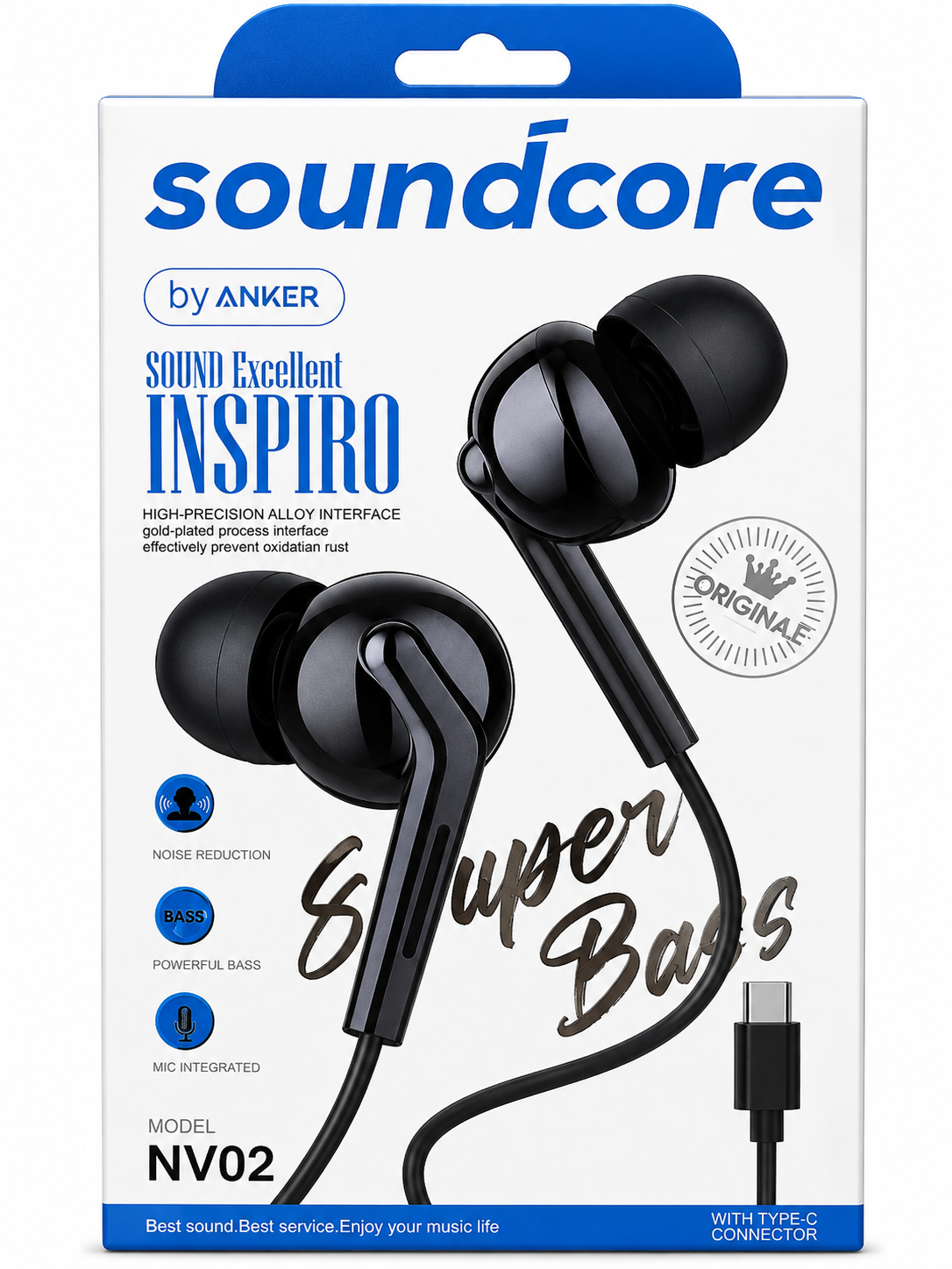 NV02 microphone Soundcore Type-C