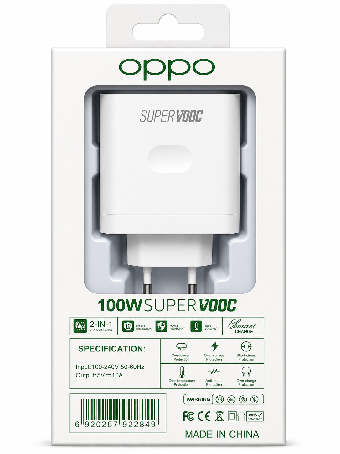 OPPO 100W EU power